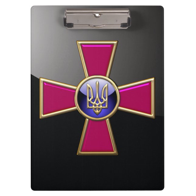 [110] Emblem der ukrainischen Streitkräfte Klemmbrett (Vorderseite)