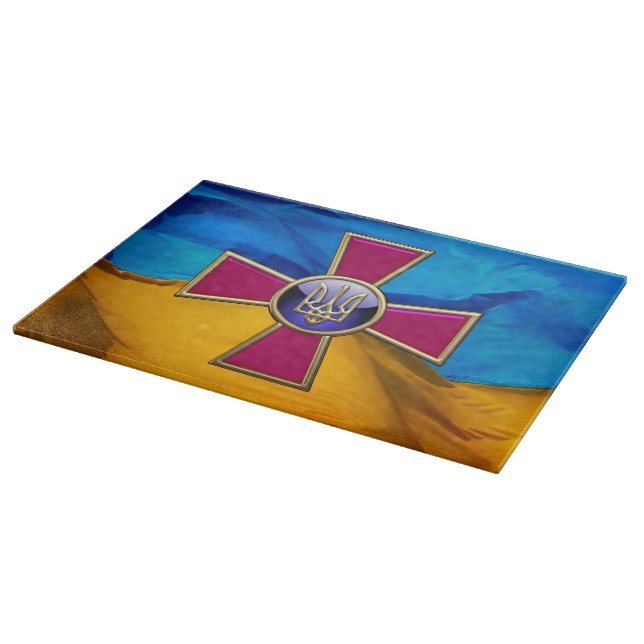 [110] Emblem der ukrainischen Streitkräfte Schneidebrett (Ecke)