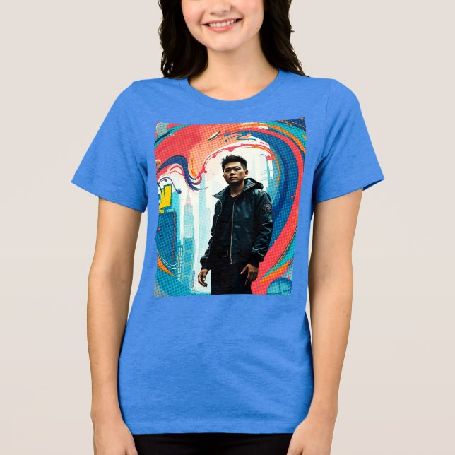 110 Rückgang der Liebe Tri-Blend Shirt (Vorderseite)