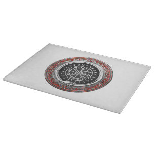 [110] Vegvisir - Viking Silver Magic Runic Compass Schneidebrett