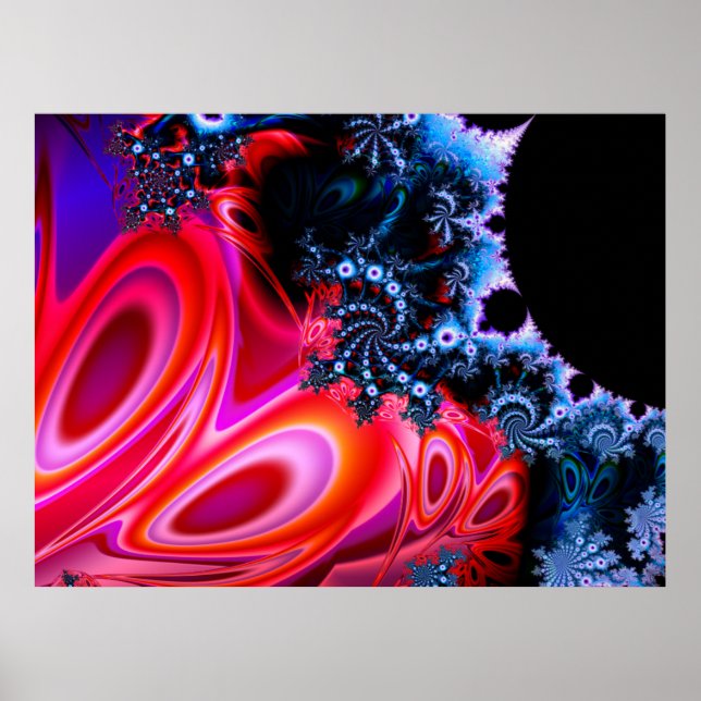 1113mz1b0305 Fraktal Art Poster (Vorne)