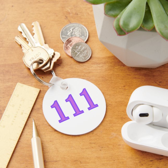 111 Angel Number Blessings Schlüsselanhänger (Schreibtisch)