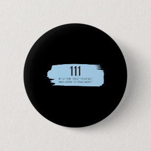 111 Engel Number Blue Button