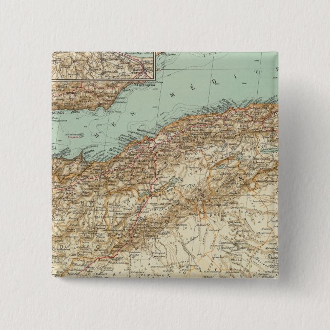 112 Marokko, Algerien, Tunesien Button (Vorderseite)