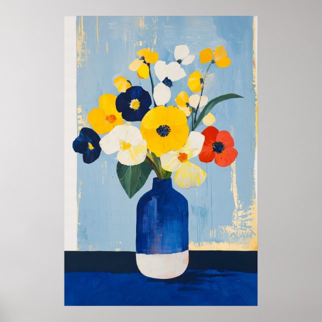 1131 Kraft und Ruhe eines Blumenminimalismus - Hi Poster (Vorne)
