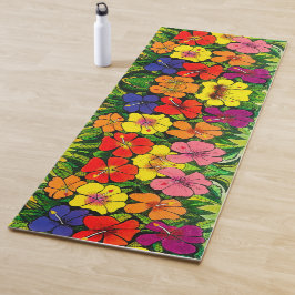 113 - Hibiskus Yoga Mat Yogamatte