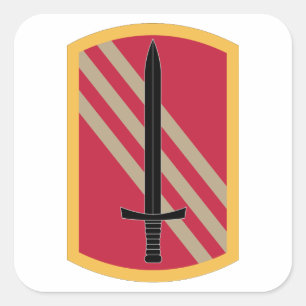 113. Nachhaltigkeitsbrigade Quadratischer Aufkleber