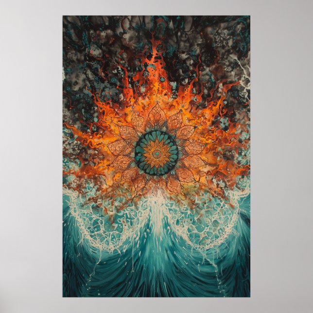 1151 Feuer und Wasser Poster (Vorne)