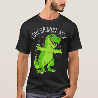 115 Lovesaurus T Rex Valentinstag Dinosaur Boys T-Shirt