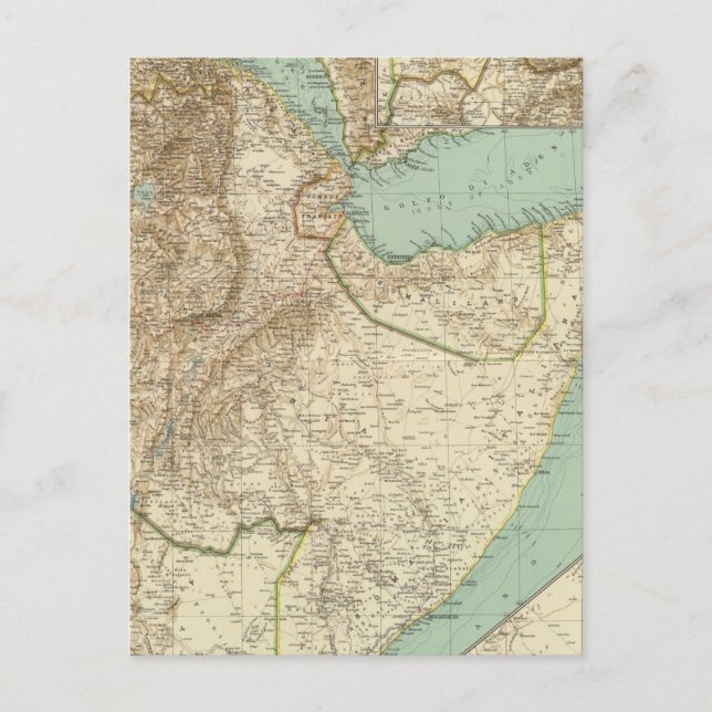 11617 Eritrea, Äthiopien, Somalia Postkarte (Vorderseite)