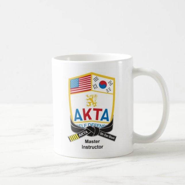 116-1b AKTA schwarzer Gurt-Tasse Lehrer-5. Dans Kaffeetasse (Rechts)