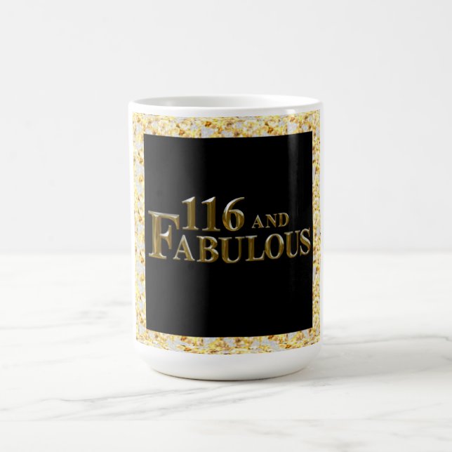 116 Geburtstag Kaffeetasse (Mittel)