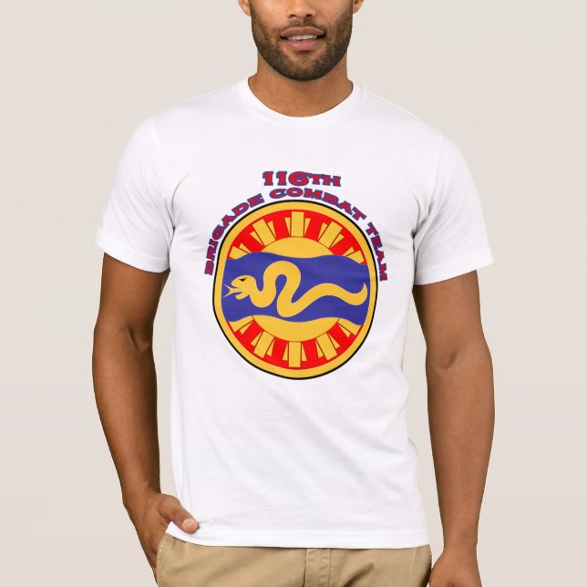 116th Brigaden-Kampf-Teamschulterflecken T - Shirt (Vorderseite)