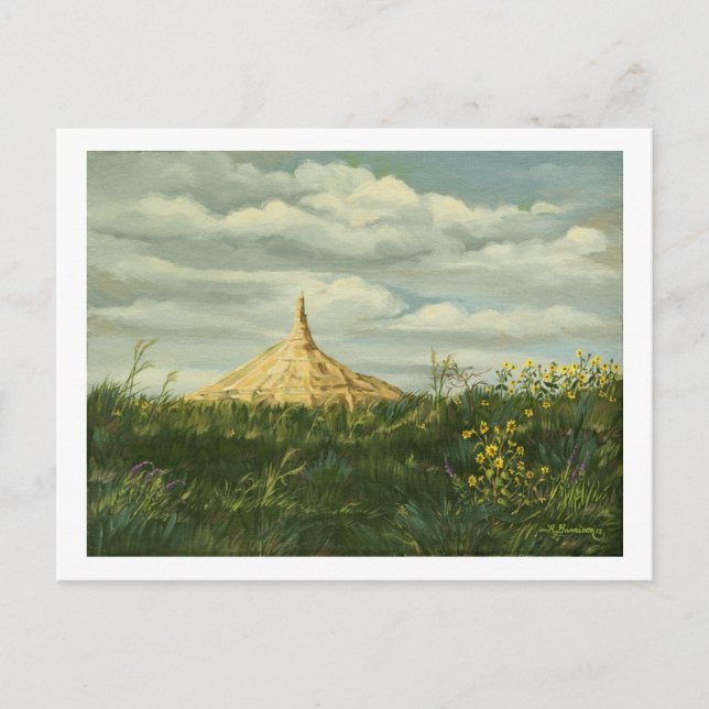 1170 Kamin Rock Landschaft Postkarte (Vorderseite)
