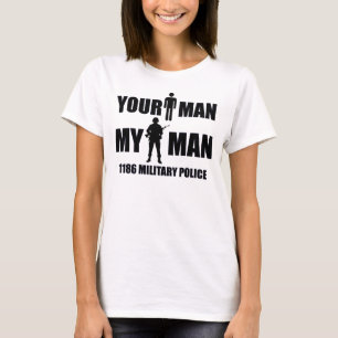 1186 Militärpolizei - Ihr Mann - mein Mann T-Shirt