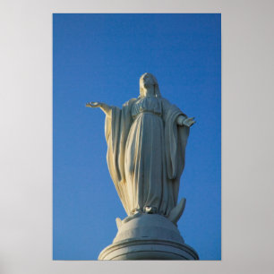 118-Fuß-Statue der Jungfrau Maria auf San Poster