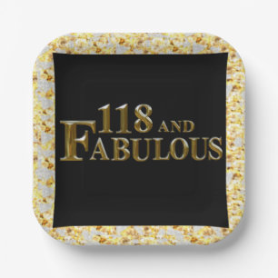 118. Geburtstag  Pappteller