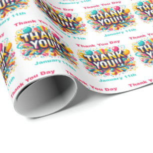 11.01. - Danke, Tag Geschenkpapier