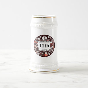 11.01. - Kein Neujahrstag mehr Bierglas