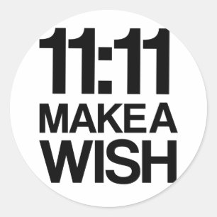 11:11 MAKE A WISH Aufkleber