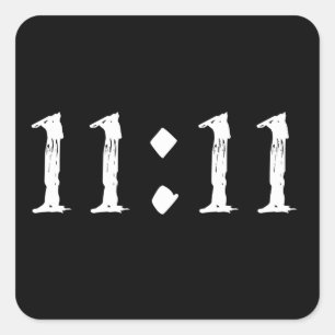 11:11 QUADRATISCHER AUFKLEBER