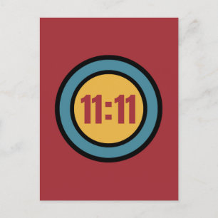 11:11 Retro-50er Postkarte