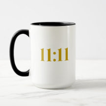 11:11 Tasse für Black & Gold Affirmation