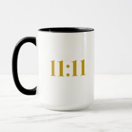11:11 Tasse für Black & Gold Affirmation