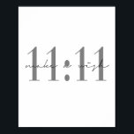 11:11 Wünsche machen Poster<br><div class="desc">11:11 Wünsche machen</div>