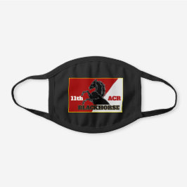 11. ACR Dekorative Baumwollmaske Schwarze Baumwoll Mund-Nasen-Maske