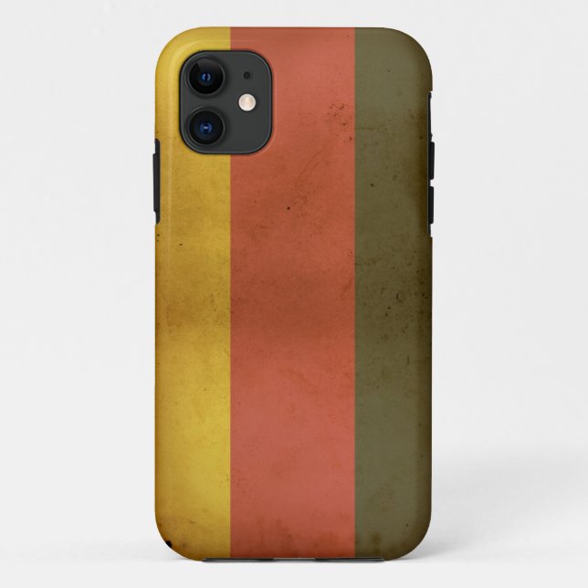 11 Allemand Drapeau Mate ID™ iPhone 5 Coque (Dos)