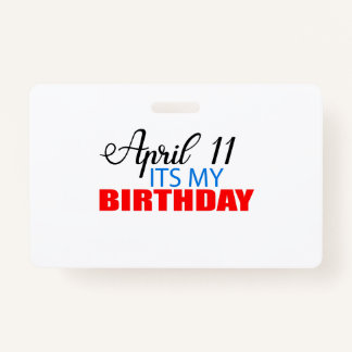 11. April sein Geburtstag Ausweis