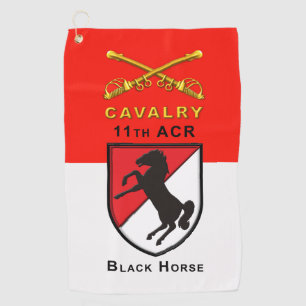 11. Armored Cavalry Regiment "Black Horse"    Golfhandtuch