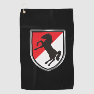 11. Armored Cavalry Regiment "Black Horse"  Golfhandtuch
