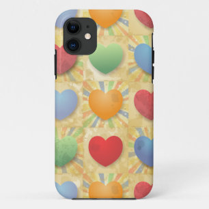 11 Arrière - plan de coeur, coque iphone