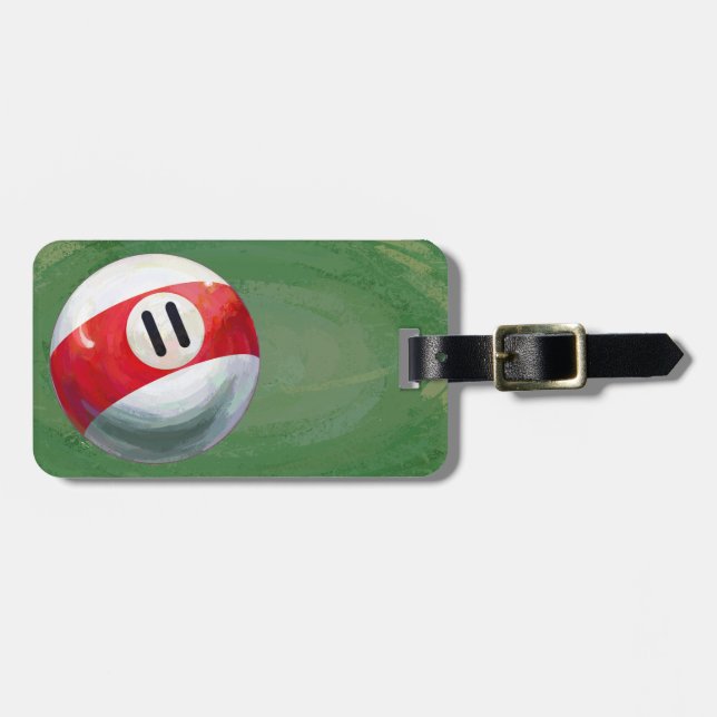 11 Ball Gepäckanhänger (Vorderseite horizontal)