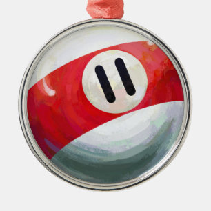 11 Ball Silbernes Ornament