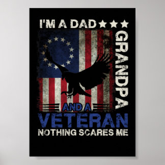 11 Bedrängte Betsy Ross Ich bin ein Dad Großvater Poster