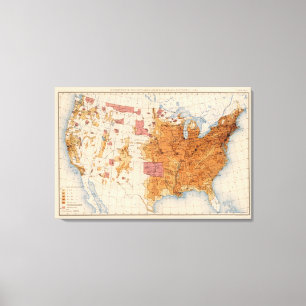 11 Bevölkerung 1880 Leinwanddruck