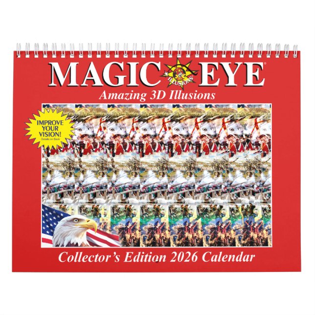 11" breiter 2026 Internationaler Magic Eye-Kalende Kalender (Titelbild)