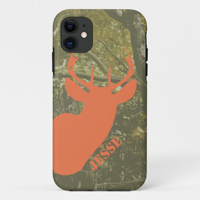 11 Chasse Camo & Deer Head iPhone 5 Coque (Dos)