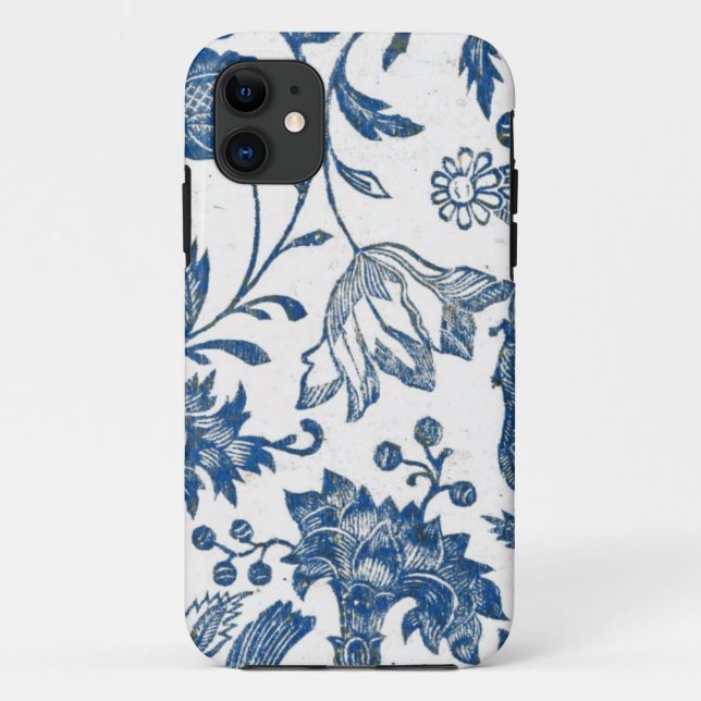 11 Coque iphone de bleu de Delft (Dos)