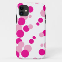 Coque iphone de bulles roses