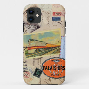 11 coque iphone des timbres de voyageur vintage