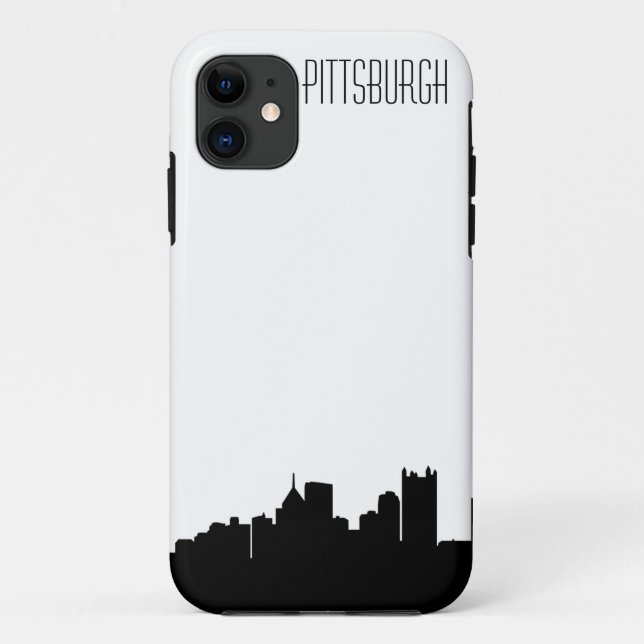 11 Coque iphone d'horizon de Pittsburgh (Dos)