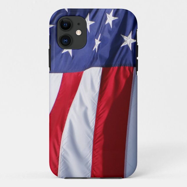 11 Coque iphone du pavillon des États-Unis (Dos)