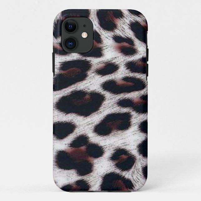 11 Coque iphone Empreinte de léopard (Dos)