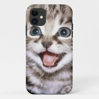 Coque iphone Excited mignon de chaton