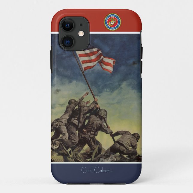 11 Coque iphone fait sur commande de marines de (Dos)