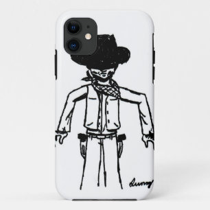 11 Cowboy Sketch iPhone 5 à peine Coque